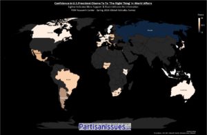 Confidence in U.S.President Obama To To 'The Right Thing' In World Affairs Survey Map