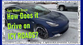 Tesla Model 3 Standard Range Plus on Icy Roads