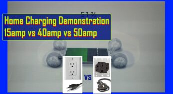 VIDEO: Tesla EV Home Charger Demonstration 15 Amp vs 40 Amp vs 50 Amp
