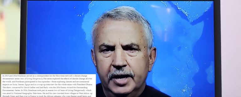 thomas friedman - woke green energy